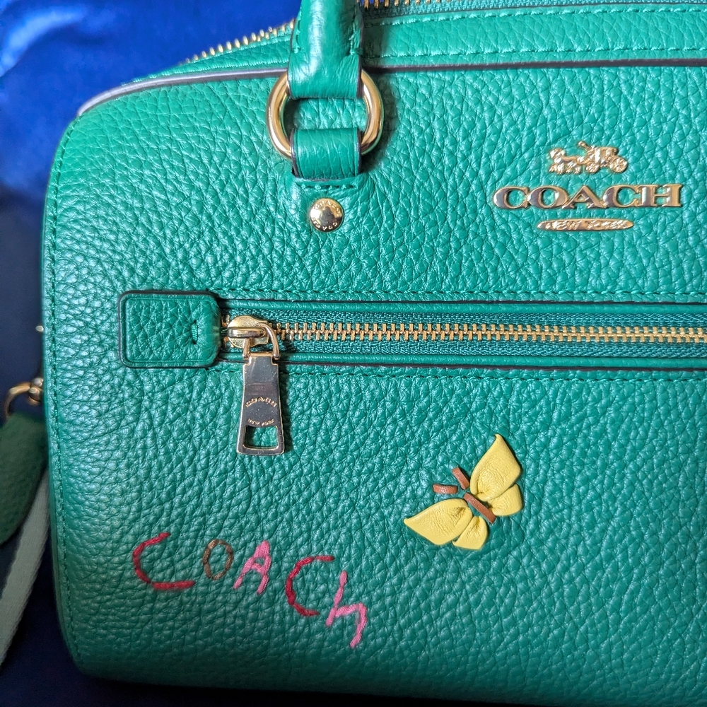 COACH Rowan Satchel with Diary Embroidery C8280 - Picture 3 of 12